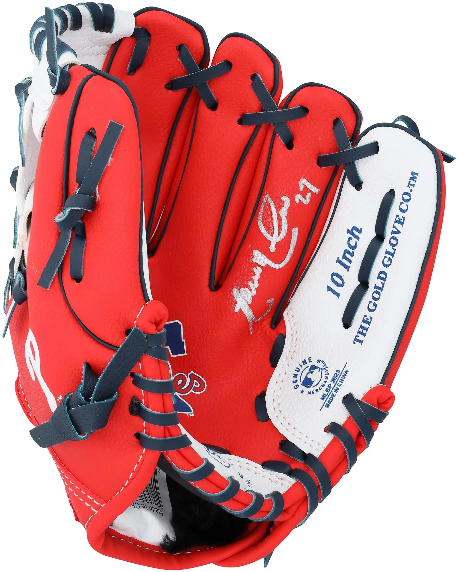Aaron Nola Philadelphia Phillies Autographed Rawlings 10" Collectible Team Logo Glove - Fanatics Authentic Certified