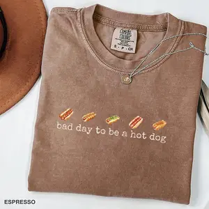 Hot Dog Shirt, Comfort Colors, Bad Day to Be a Hotdog, Funny Retro Hotdog, Women's 4th of July Shirt, Memorial Day Shirt, Labor Day Shirt, 4th of july outfits for women, 4th of july, 4th of july shirt, 4th of july shirt for women, t shirts for men