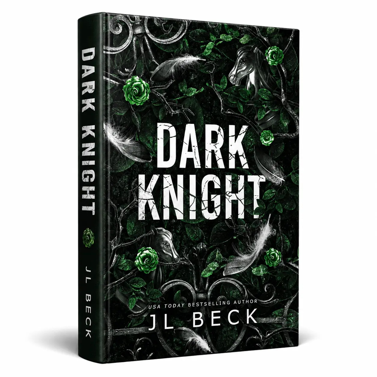 J.L. Beck Dark Knight: A Dark Mafia Bodyguard Romance Signed Paperback Spicy