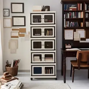 [No import/export fees]5-layer multi-purpose foldable storage This is the storage box. which can be stacked or folded, suitable for storage in the kitchen, bathroom,, study, office and other scenes. It is versatile and suitable for various occasions.