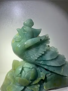 Amazonite Phoenix carving