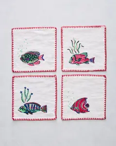 Tropical Fish - Cocktail Napkins - Cloud