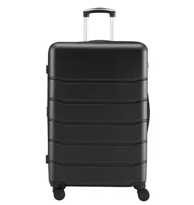 28 Inch Hardside Expandable Luggage with Spinner Wheels, Checked-Large Lightweight Expandable Rolling Luggage with TSA Lock, Black
