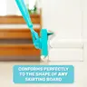 [Skirting Board Buddy | Cleaning] Skirting Board Buddy | Cleaning Pads Baseboard Mop Cleaning Wiper Wet & Dry Mop | for Bathroom, Kitchen, and The Whole House! for Cleaning skirting Boards with Napkins and Long Handles Long Handle Mops