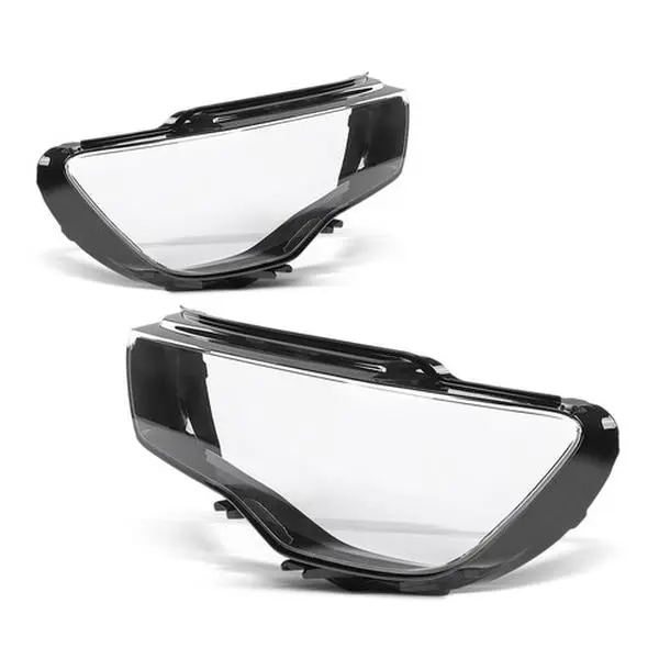 1 Pair of Headlight Lens Cover Replacement Part for 2013-2016 Audi A3 G-PLUS (Left & Right), Lightweight, Dirt-Resist, Durable Polycarbonate with Protective UV Coating, Transparent Shell