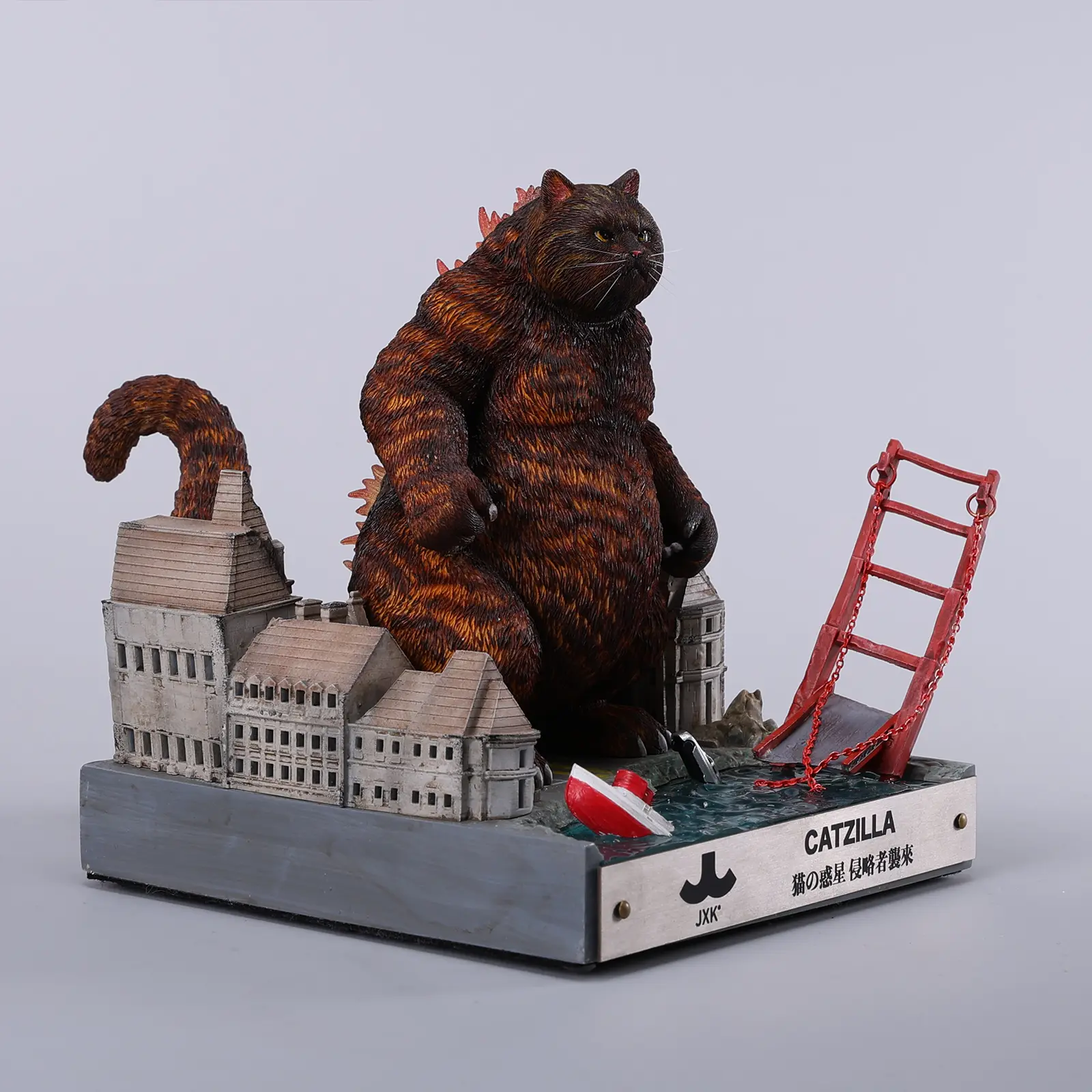 MMOS X JXK Catzilla Figurine for Home Decor Meowzilla Statue
