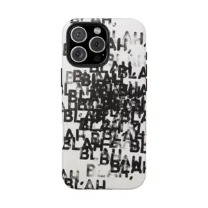 Blah Blah Blah Print Phone Case