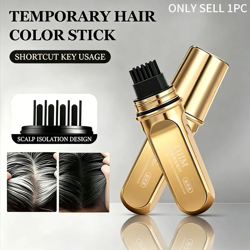 Precise Tip Hairline Sideburns Retouch Pen Natural Matte Color Blend Perfectly With Real Hair Texture Anti Rub Transfer Proof Compact Pocket Size Beginner Friendly Multi Shades Hair Beauty Essential