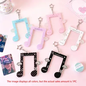 Note Hard Card Case, Idol Merchandise Small Card Storage Protector, Three-Inch Polaroid Display Case, Hanging Accessory