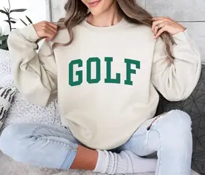 Golf Sweatshirt, Minimalist Golf Lover Shirt, Classic Sports Graphic Tee, Simple Golfer Gift for Men and Women