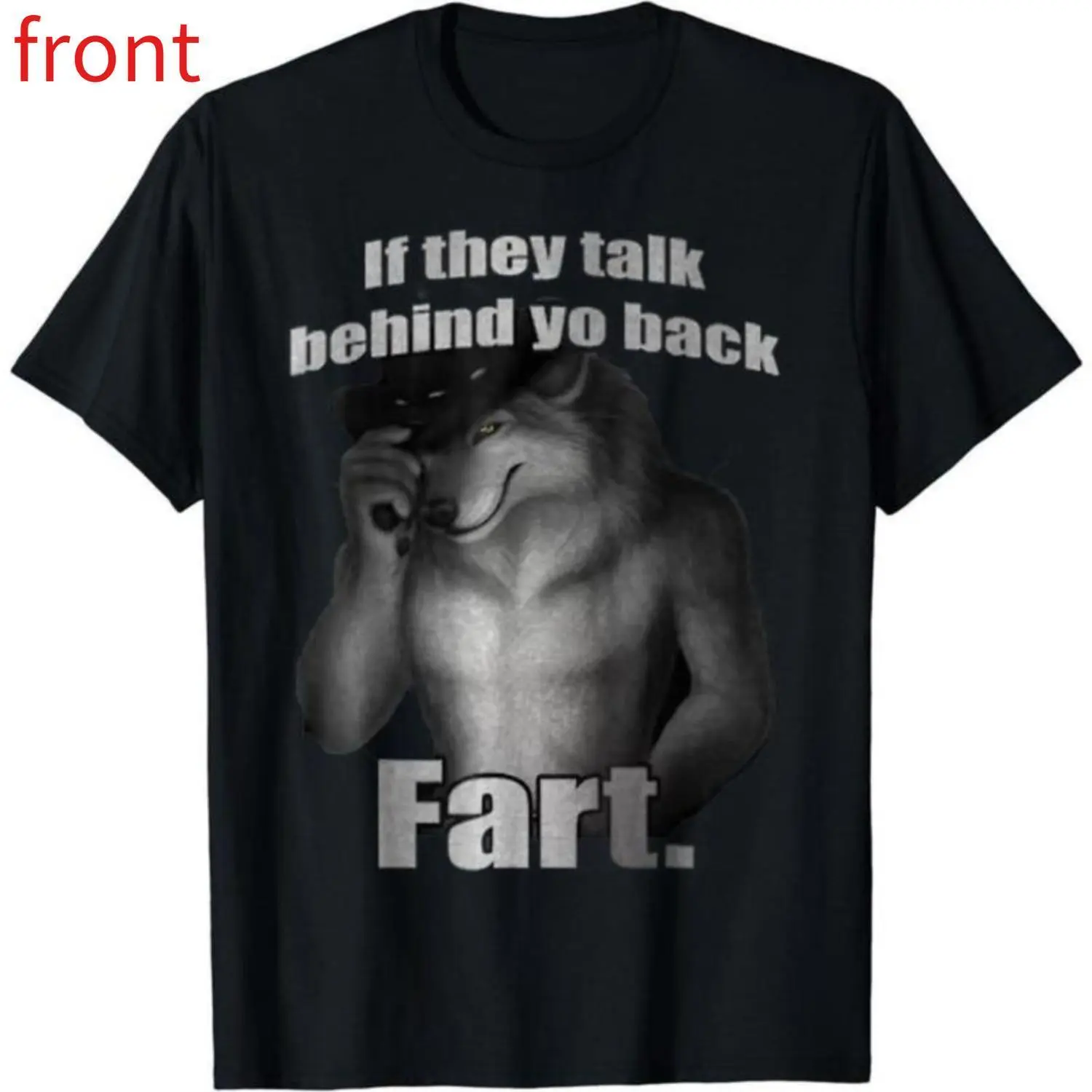 Women's Tops, Crew Neck T-Shirt with Humor Print, Funny Backtalk Illustration, Short-Sleeve Relaxed Fit, Great Gift for Meme Enthusiasts, Cotton, Humorous Text Badge Women's T-Shirts