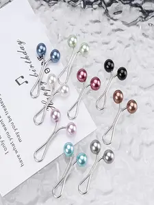 Colorful Hijab Pin, Fashionable Anti-slip Safety Pin for Women's Scarf, Muslim Scarf Accessories, Fashion Accessories for Daily Wear