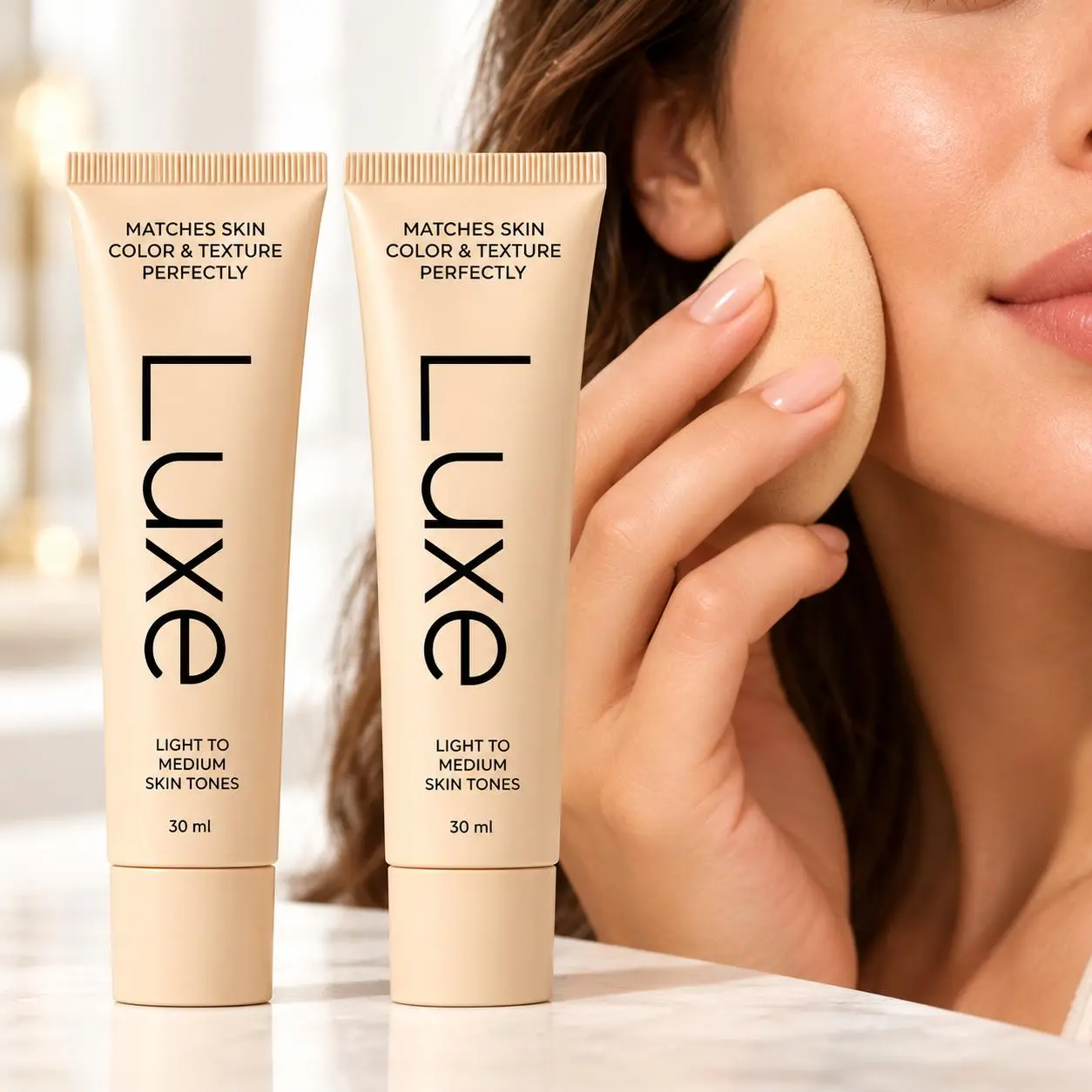 Color Changing Foundation for Women, Tone Matching Liquid Makeup with Buildable Light to Medium Coverage, Lightweight Hydrating Formula for Natural Dewy Finish, Everyday Beauty Routine
