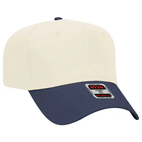 OTTO - Natural and Navy 5 Panel Baseball Cap