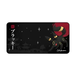 PKM Umbreon Pattern Mouse Pad Cute Gaming Desk Mat Anime Setup Mat