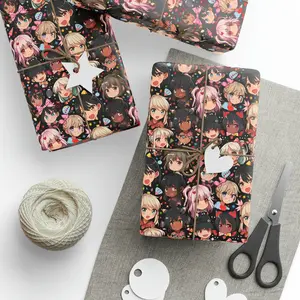 Kawaii Anime Wrapping Paper, Funny Wrapping Paper, Birthday Wrapping Paper, Cute Wrapping Paper, Kawaii Wrapping Paper, Anime Gift Wrap