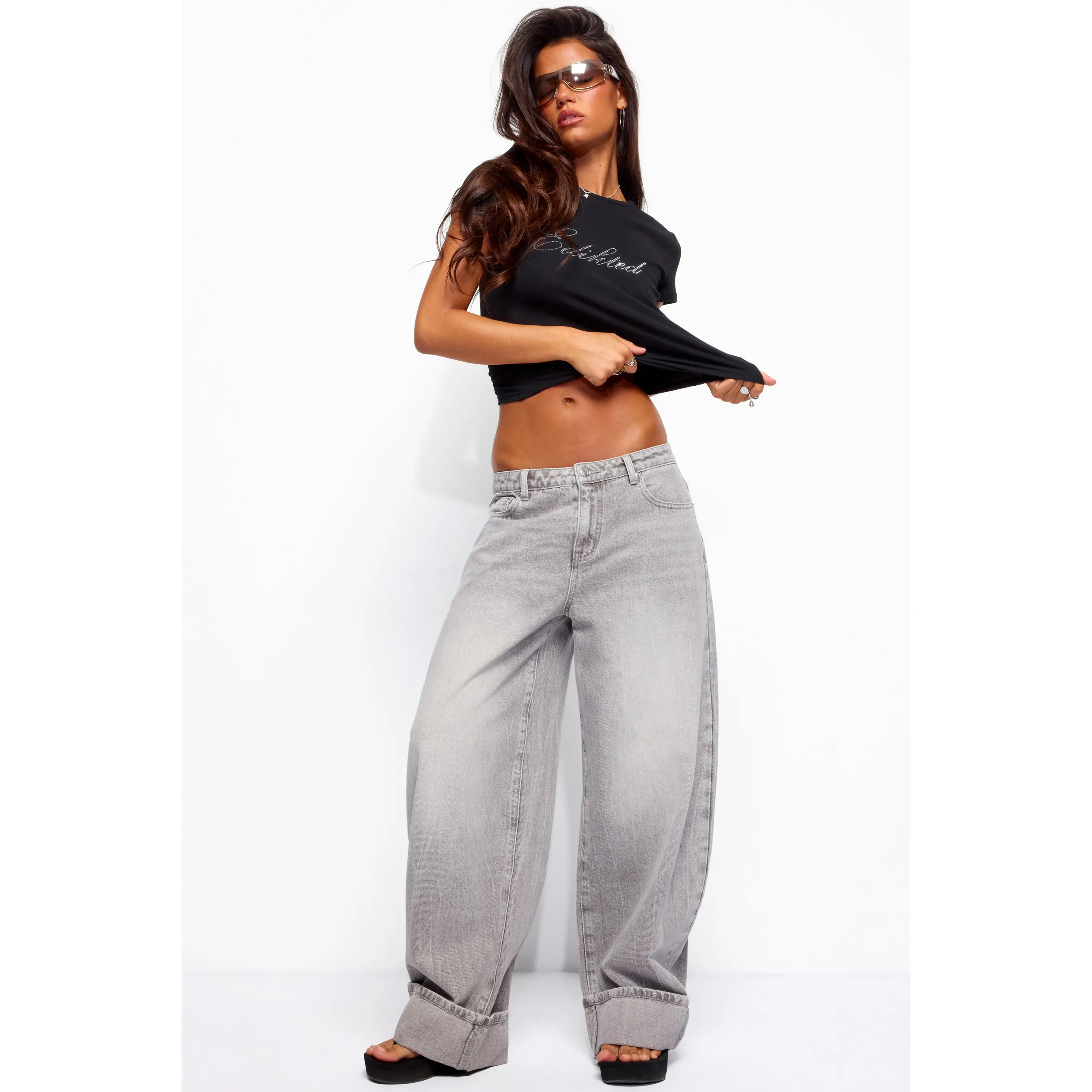 Kella Low Rise Baggy Jeans