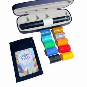 Pepper Preppers Pen Tags | Reusable Pen Identifier Tags | Fits Most 18mm Diameter Reusable Pens