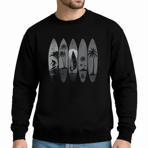 Classic Vintage Surfboards Sweatshirt for Men – Retro Long Sleeve for Surf Lovers