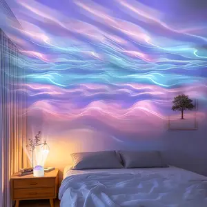 2 Scene -Ocean Wave & 3D Water RippleProjector Light-EasterEggLight 16-Color Round Lamp withControl, Relaxation & Romantic NightAmbience TiktokShopSpringGlowUp