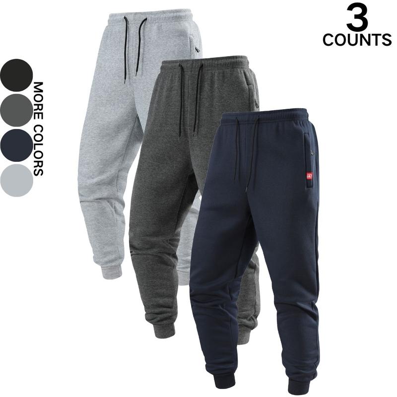 Men's Jogger Pants Sports Sweatpants with Cuffs Drawstring Casual Trousers Versatile Loose Long Pants for Spring and Autumn Available in Multiple Colors