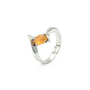 Yellow Citrine Ring