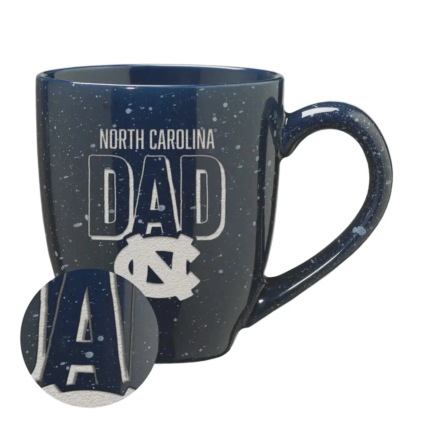 North Carolina Tar Heels Dad 16oz Engraved Mug