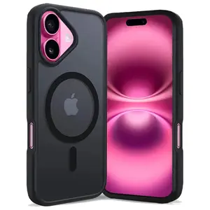 Entronix [Magnetic] Case Compatible with iPhone 16 Plus - Translucent Matte Case Cover Protective