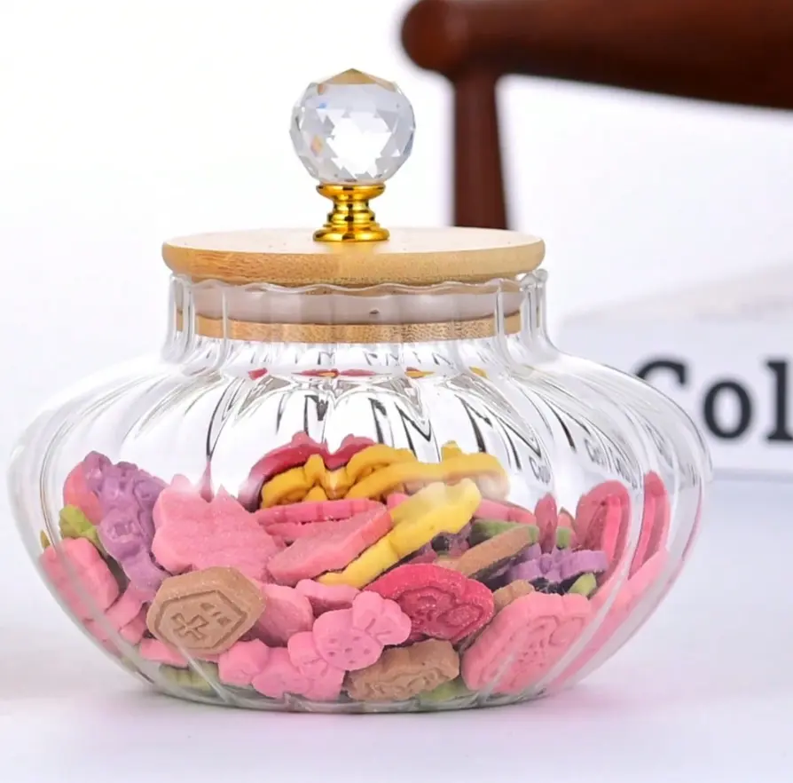 1 Pcs High Borosilicate Glass Strip Sealed Jar，Kitchen ,Coffee Jar,Candy Jar,DIY Cookie Jar food storage jar
