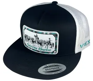 American Rancher - Checking Cows - Black/White Mesh