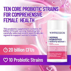 Y.IMPRESSION for Women PH Balance 60 Count (Pack of 1)  women's probiotics with Prebiotics & Lactobacillus Probiotic Blend
