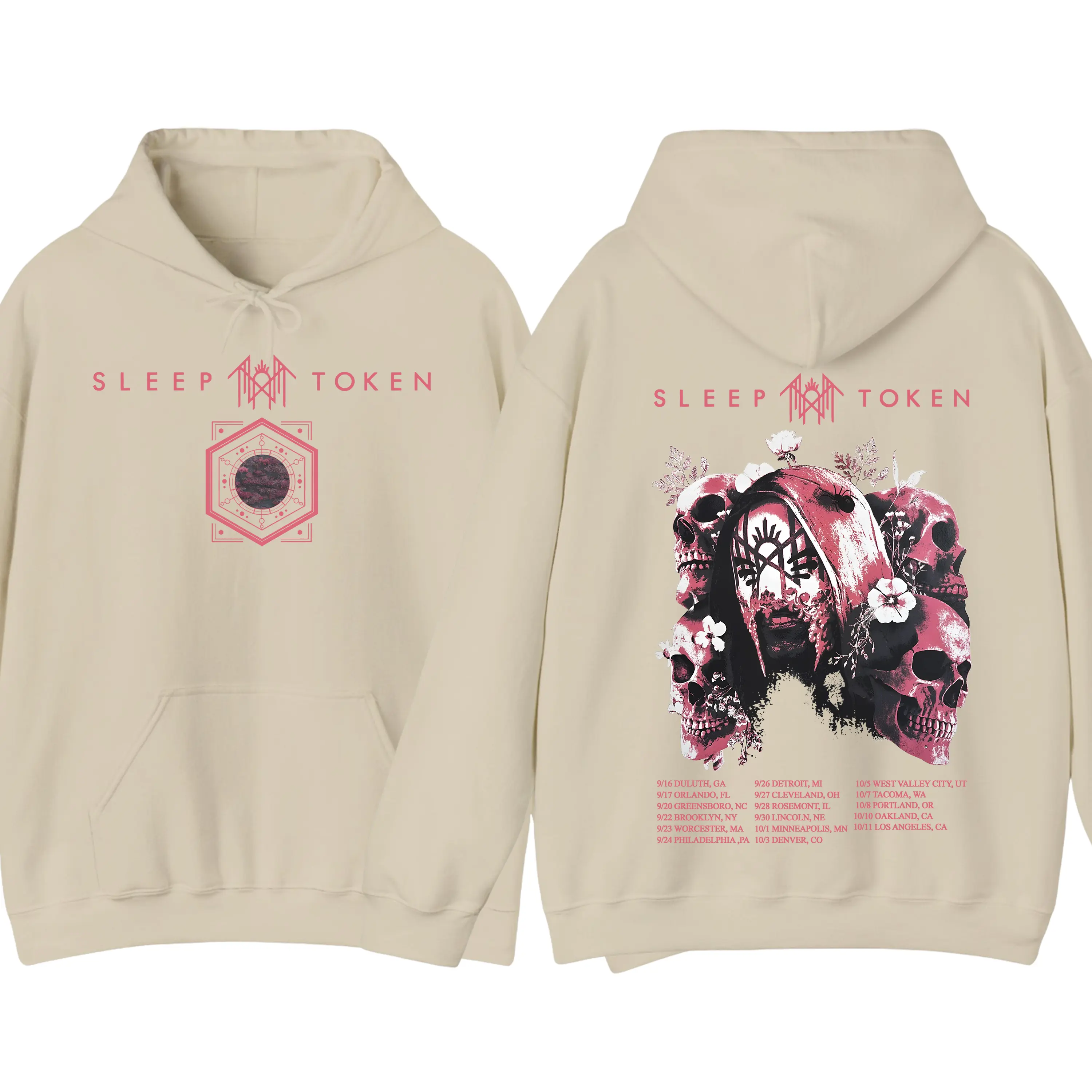 Rock Off officially licensed products Sleep Token The Love You Want Heart Pullover Sweat-Shirt À Capuche Size XL