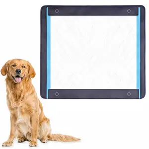Portable Pet Training Pad Tray with 4 Magnets, Pet Leak Proof Pee Pad Holder without Diaper, Pet Supplies for Indoor Outdoor Use, Dog & Cat Litter