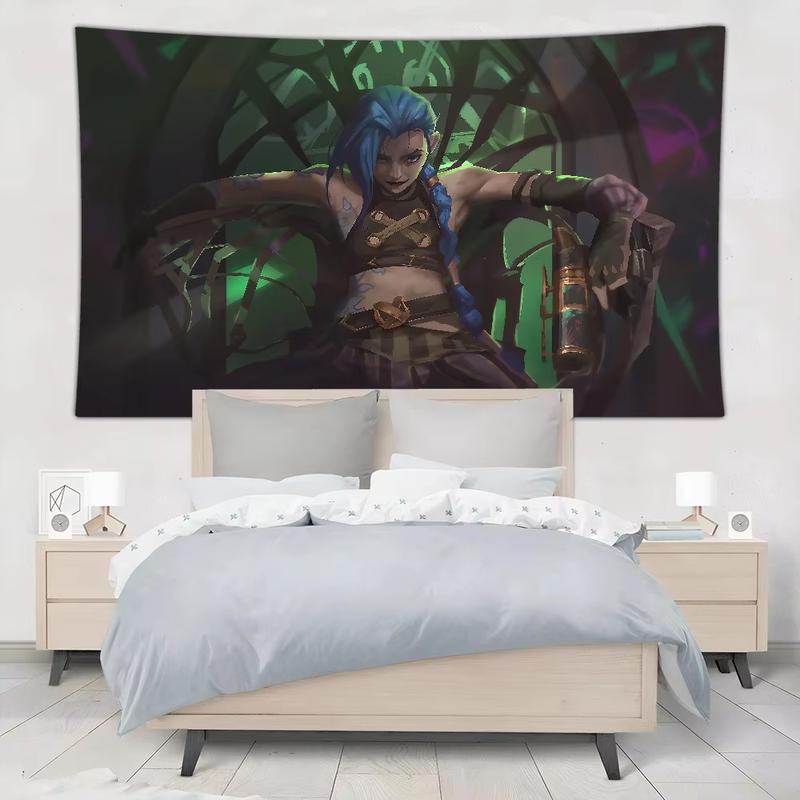 60in x 40in   tapestry  tapestry  Hot A-Arcane j-Jinx Tapestry Wall Hanging Art Decor Bedroom Living Room Decor Hippie Bohemian Wall Tapestry Aesthetic Home Decor  poster  home decor banner wall art bedroom