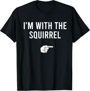 I'm With The Squirrel Halloween Costume Party Matching T-Shirt - 83B07VQVXQ2P