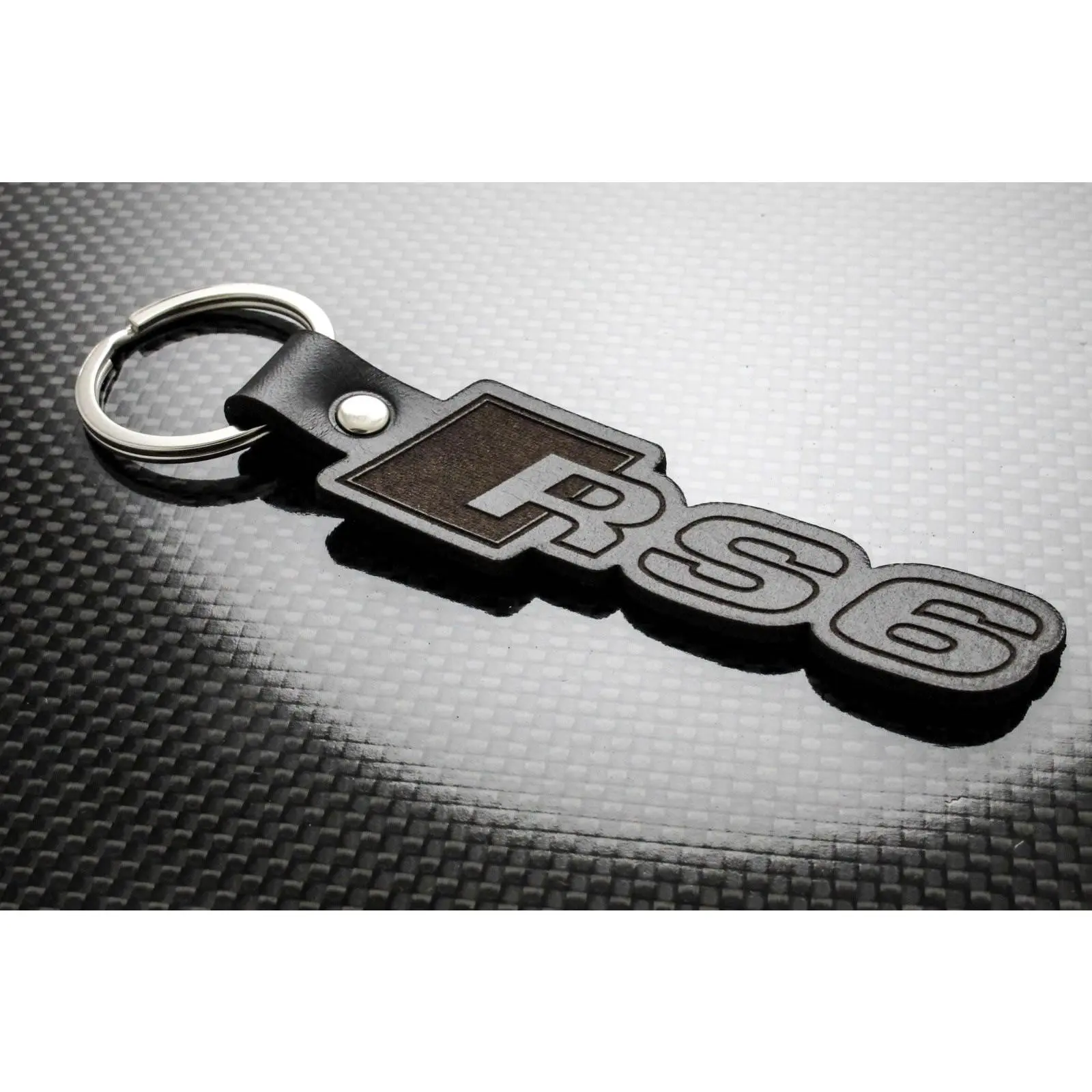 RS6 Leather Keychain