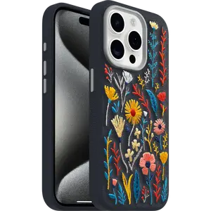 OtterBox iPhone 15 Pro Case Symmetry Series Cactus Leather Embroidery