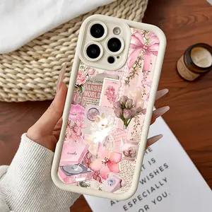 Compatible for iPhone11/12/13/14/15/16/17/promax/x/xs/xr/xsmax Case Barbie Pink Aesthetic Soft TPU Shockproof Protective CASE