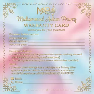 Warranty Card For T Shirt, Sweatshirt and Hoodie, Warranty Card For You, Thank You For Your Purchase