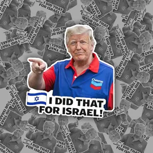 Trump gas pump stickers - Political Humor, Funny Meme Gift - Anti Fascist Anti Racist Gift [Die-cut Stickers]