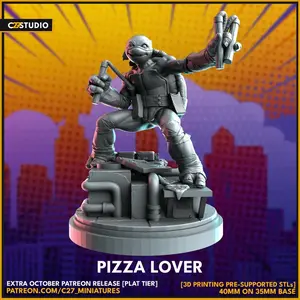 Michelangelo (TMNT) 40mm Scale Miniature, Crisis Protocol Proxy, Room Decor Figurine | C27