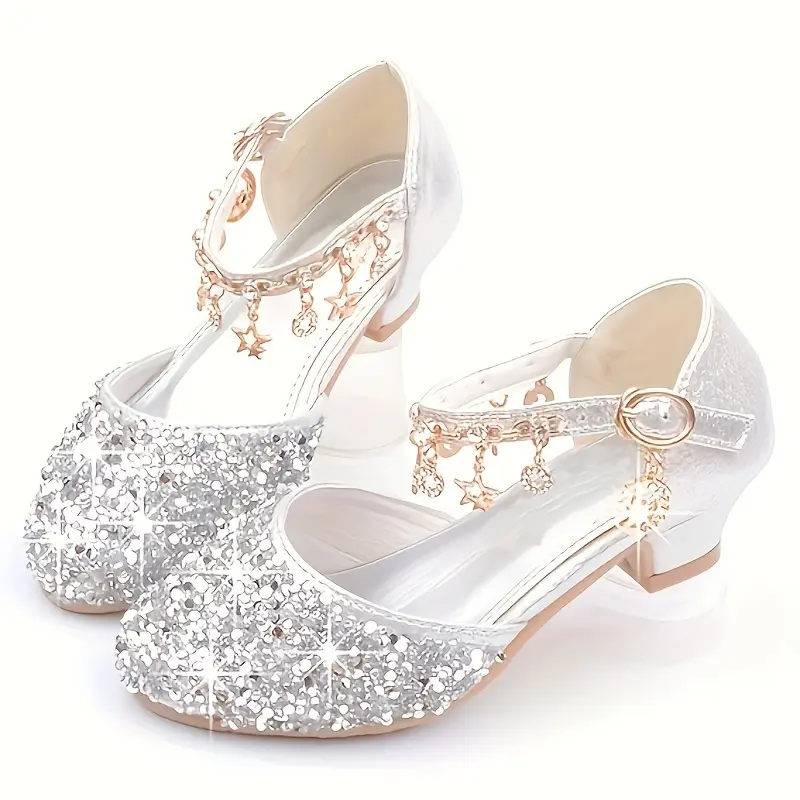 Heeled Shoes Fashion Crystal Shoes Spring And Summer New Package Head Shoes With Formal Dress Performance Dance Shoes Shiny
