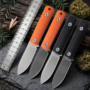 EDC Outdoors Fixed Blade, Camping Knife,DC53 Steel,G10 Handle, Fixed Blade with Sheath, Survival Cutting Tool, Mail Cutting Knives, Fishing,Hiking,Camping,Ideal Gift for Men