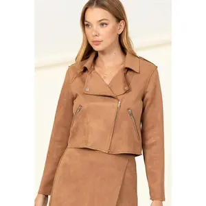 HYFVE Mod Girl Faux Suede Bike Jacket
