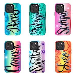 Zodiac Sign Phone Case Phone Case Texture, Protection, Shockproof, Anti-Drop, Anti-Fingerprint For Suitable for iPhone 17/16/15/14/13/12/11 Pro Max/Plusand Samsung Galaxy S23-25