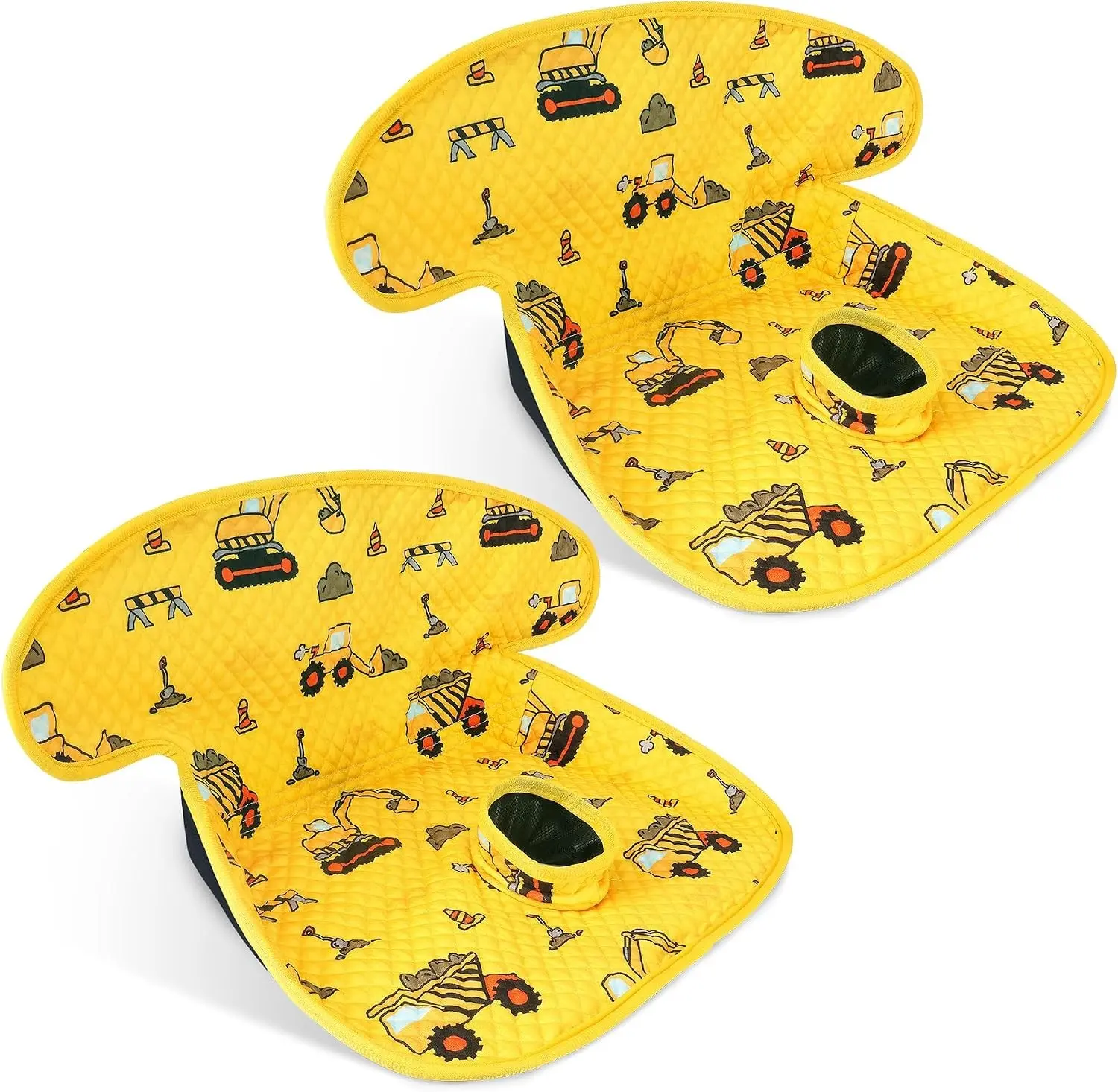 Car Seat Protector for Potty Training, 2 Pack Dry Waterproof Car Seat Liner Toilet Training for Baby Toddler, Piddle Pads Cover Pad for Strollers & Carseat (Yellow,2PC)