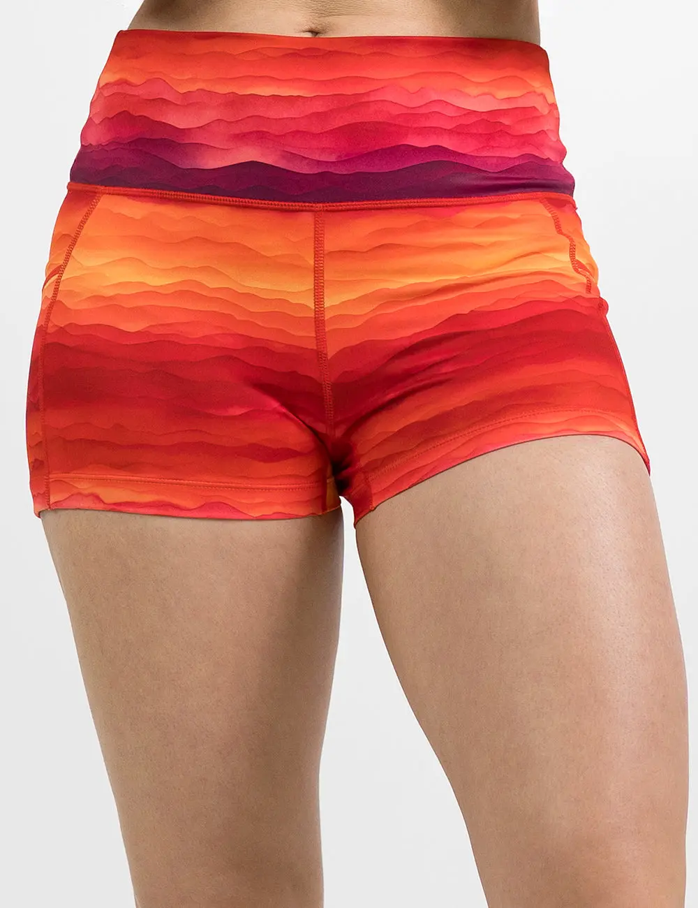 CVG Shorts Desert Sunset - Women's Gym Shorts, Shorts With Pockets, Activewear