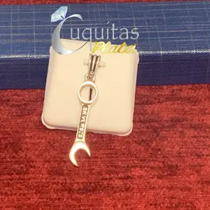 .925 silver wrench charm / pendant 1.5”