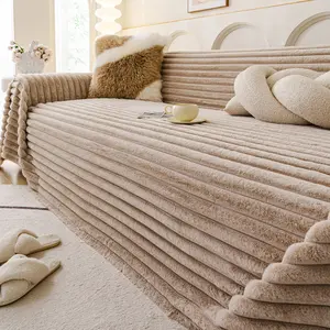 1pc Large Sofa Cover Blanket, Extra Long Sofa Cover, Stretch Sofa Slipcover, Suitable for Recliner/Corner/Velvet L-Shaped Sofas, Applicable for Bedroom, Living Room, Pet-Friendly Soft Sofa Protector, Washable Sofa Slipcover