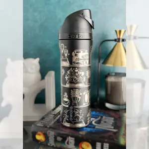 Owala - Book Realms Engraved - 24 oz - Black
